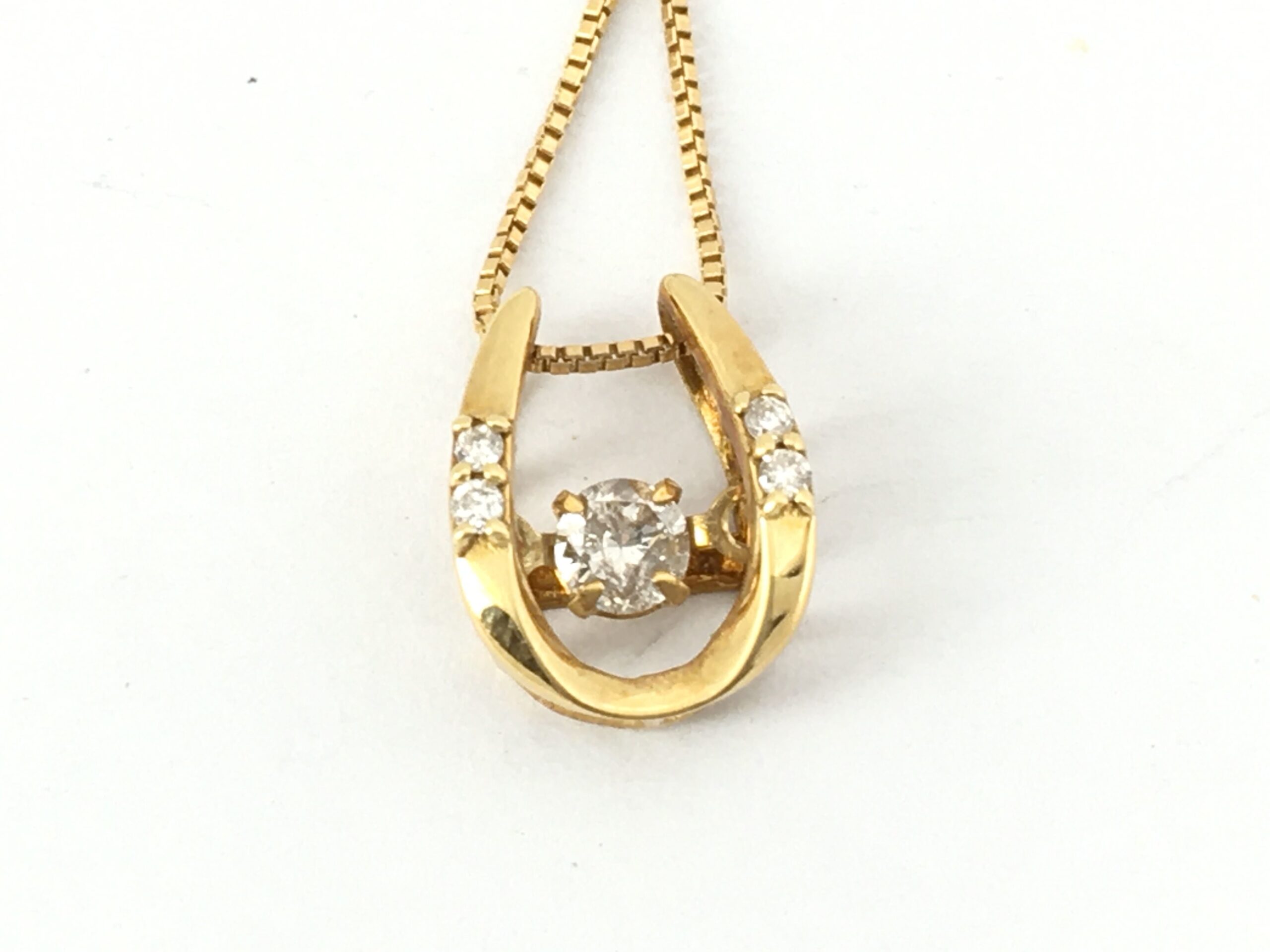 D0.10ct K18 1.51g necklace 38cm